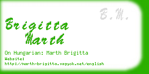 brigitta marth business card